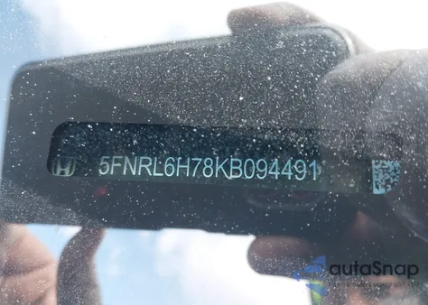 2019 Honda Odyssey Ex-L from USA, damaged, VIN 5FNRL6H78KB094491